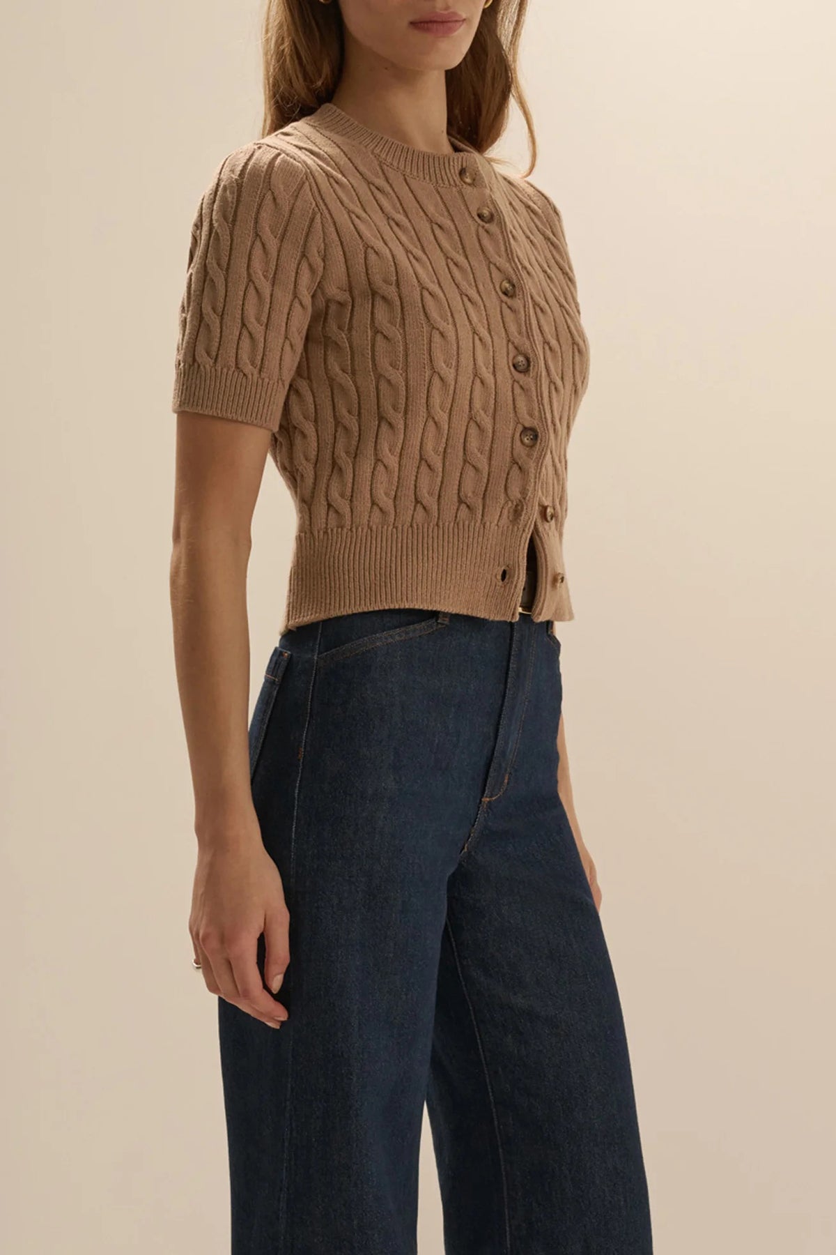 favorite daughter the cafe cardigan camel