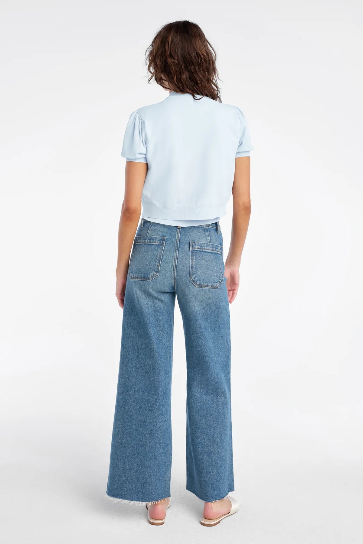 favorite daughter the cecilia cardigan sky blue