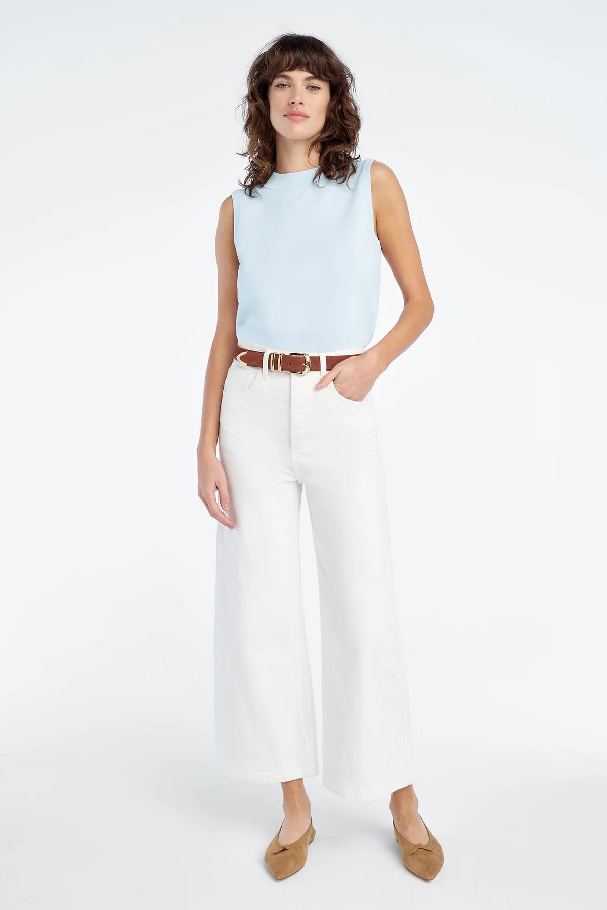 favorite daughter the cecilia tank sky blue