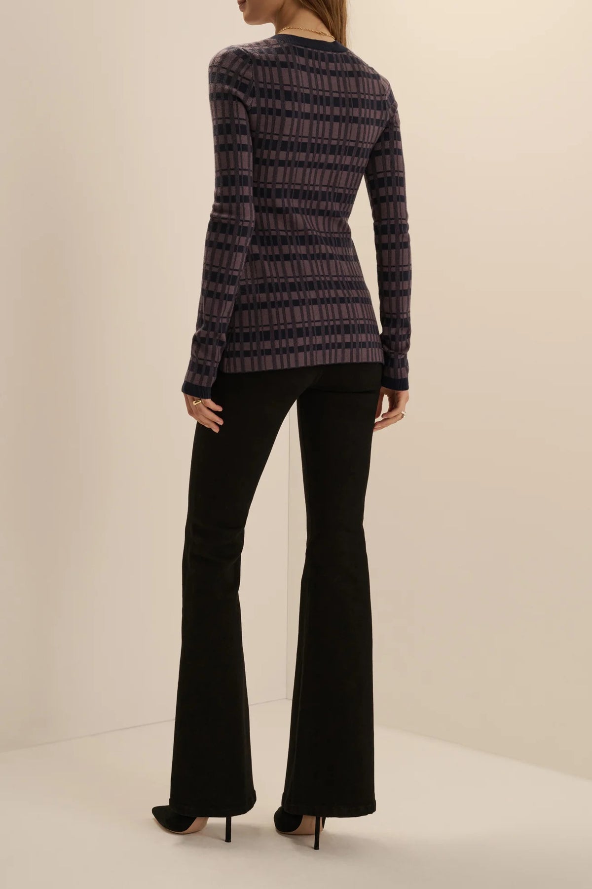 favorite daughter the draper cardigan navy plaid