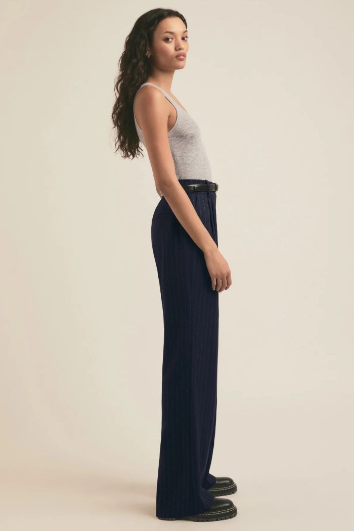 favorite daughter the dream favorite pant navy pinstripe 