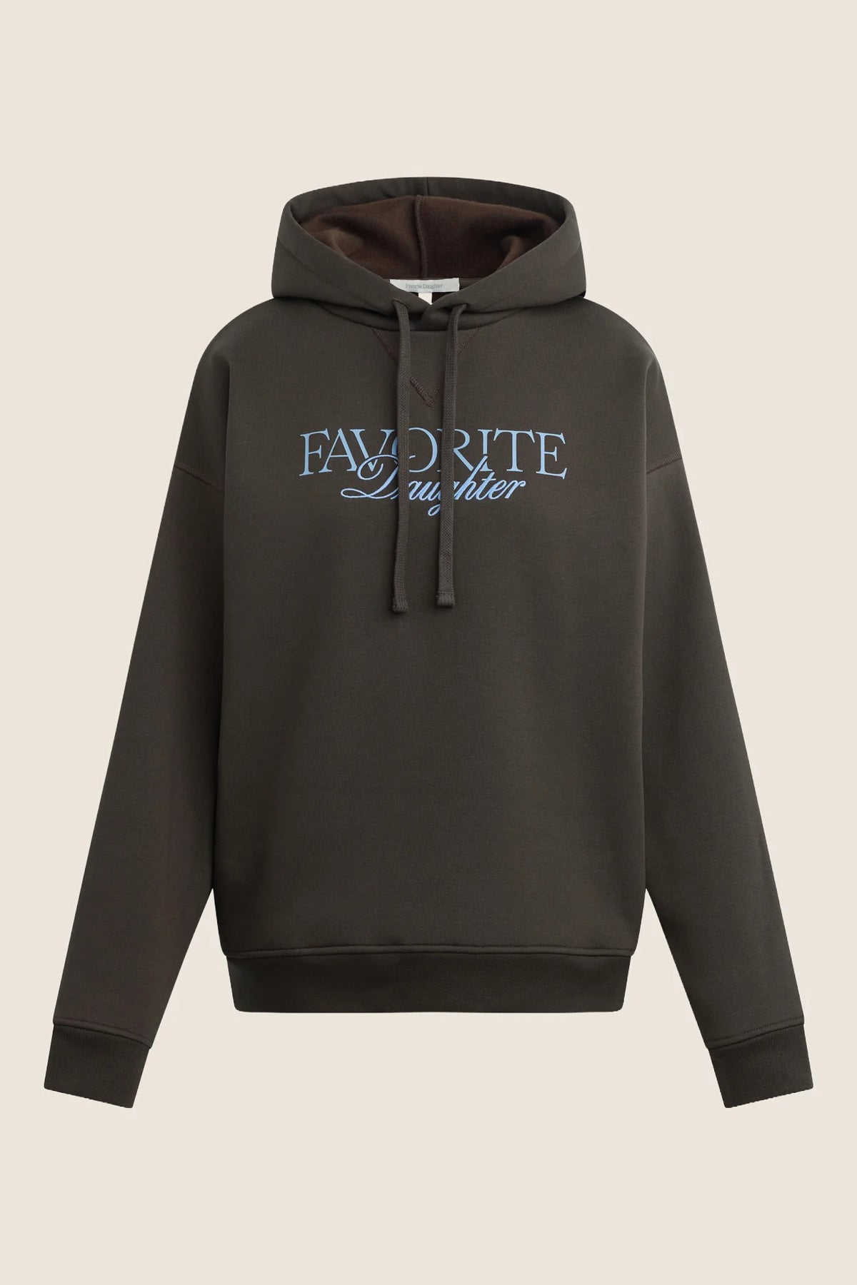 favorite daughter the embroidery ritzy hoodie espresso sea blue