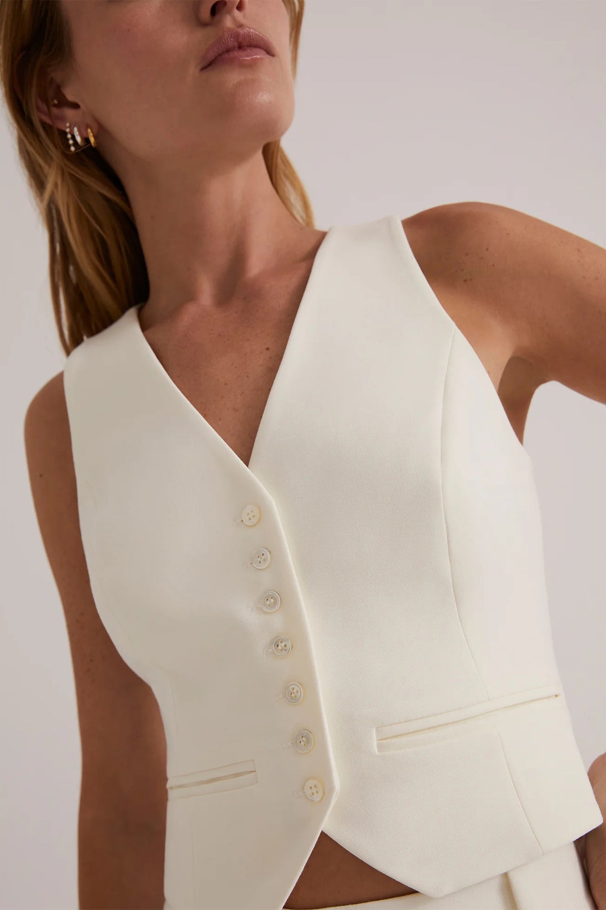 favorite daughter the favorite vest ivory