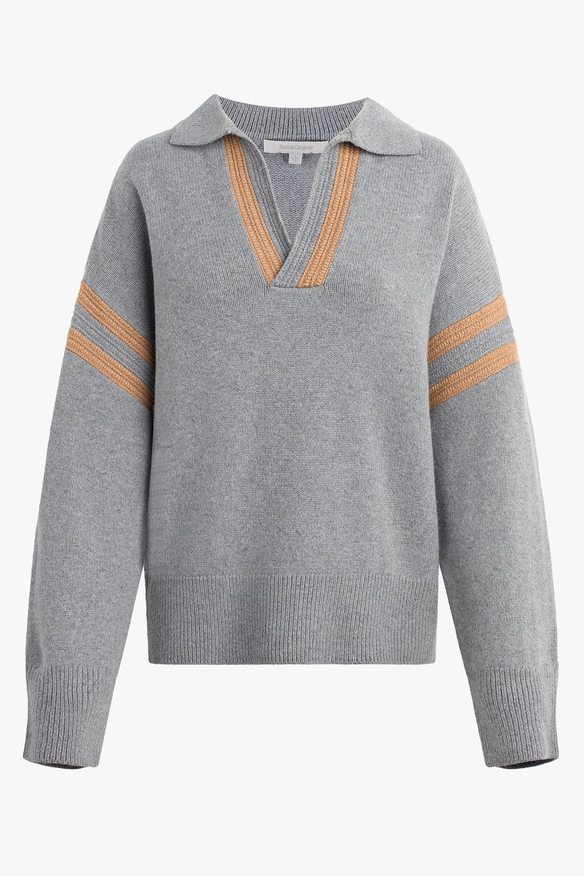 favorite daughter the grace sweater grey combo