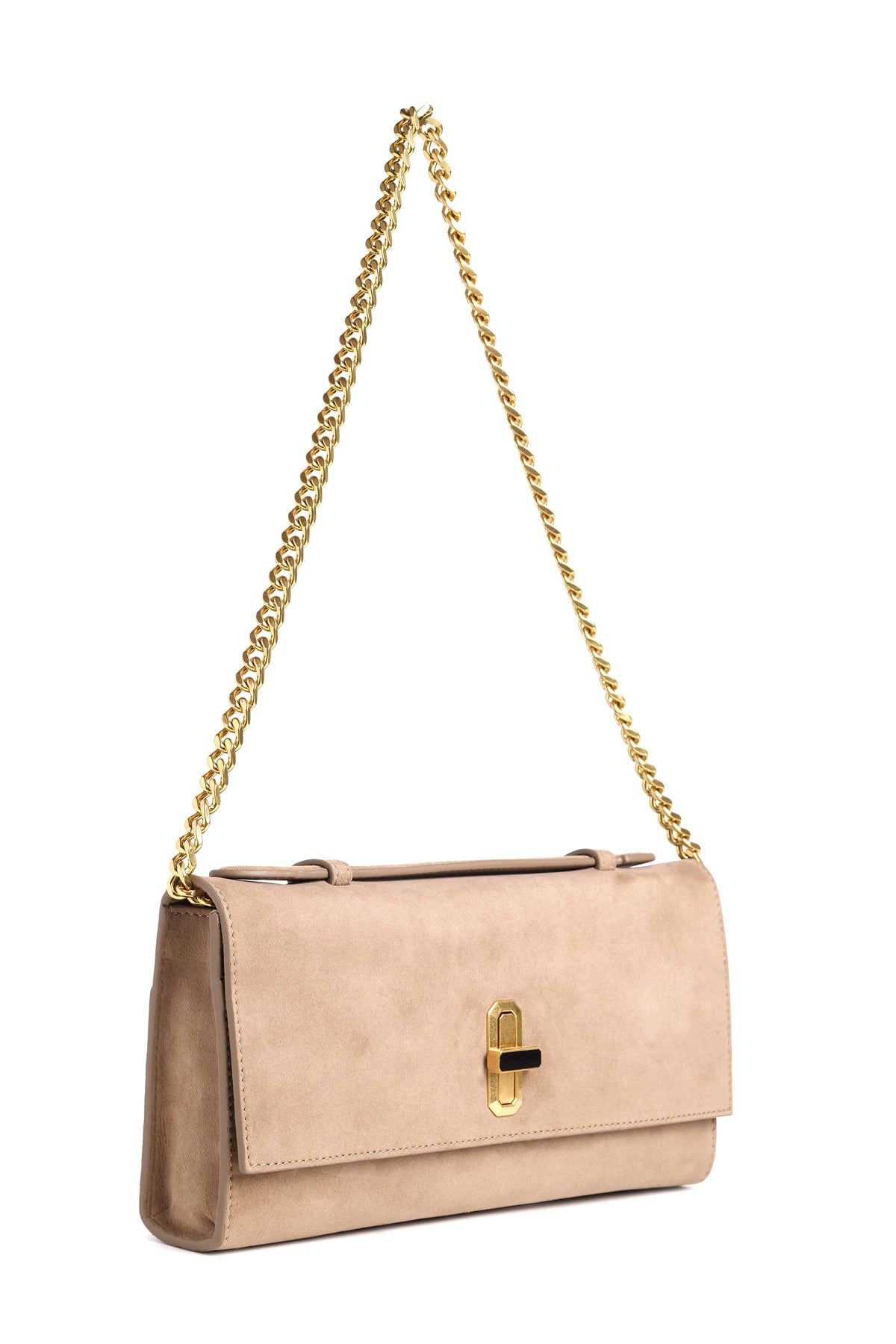 favorite daughter the heirloom clutch taupe suede