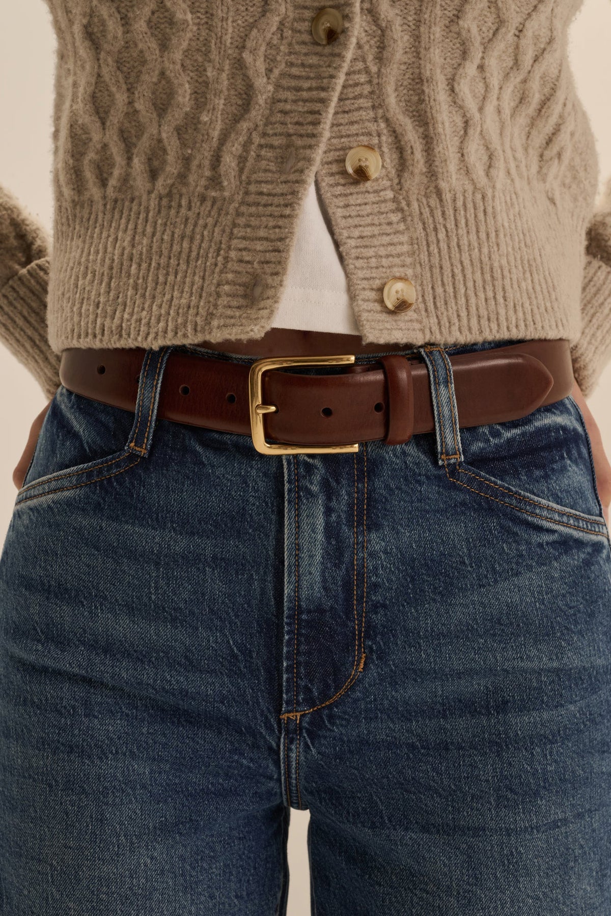 favorite daughter the heritage belt cognac antique brass