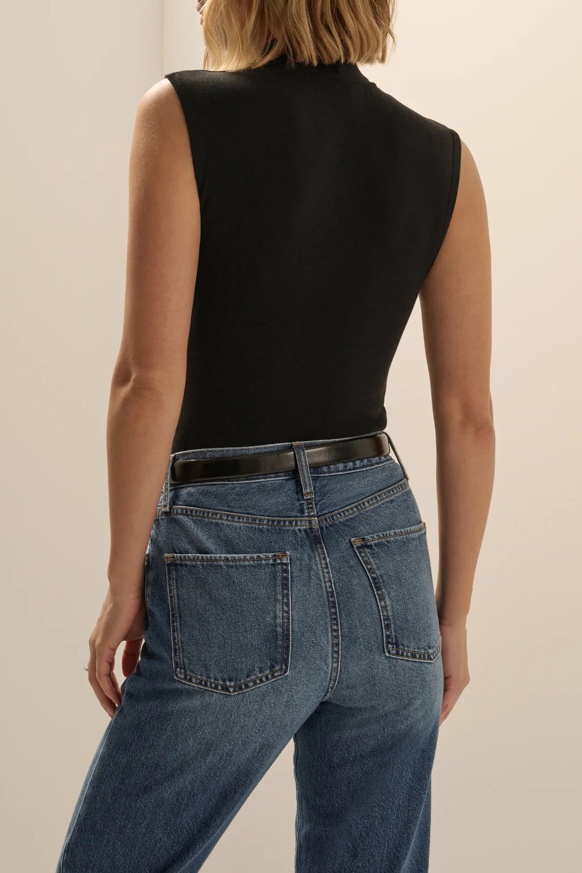 favorite daughter the heritage mock neck black