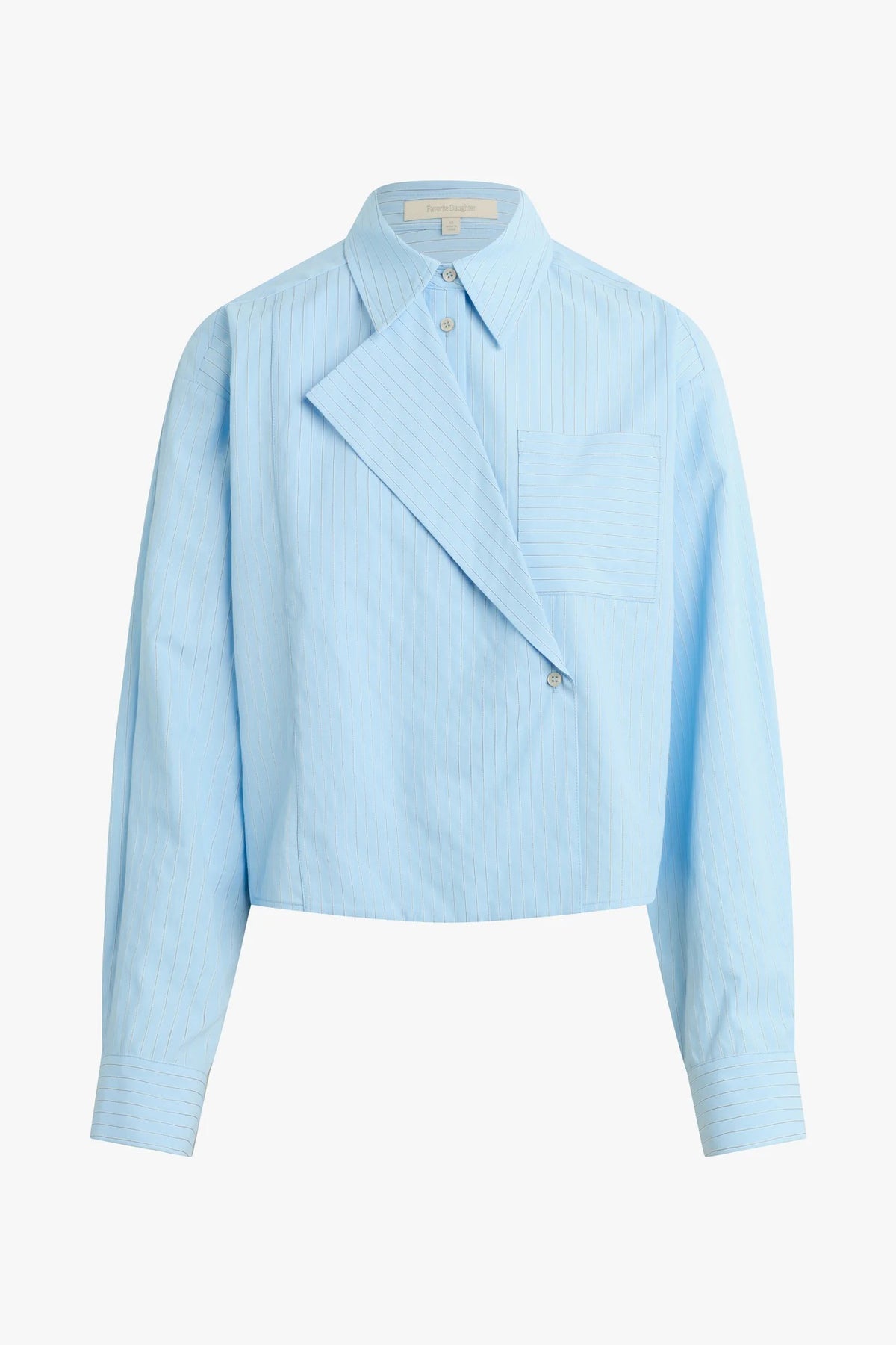 favorite daughter the jenni top light blue stripe