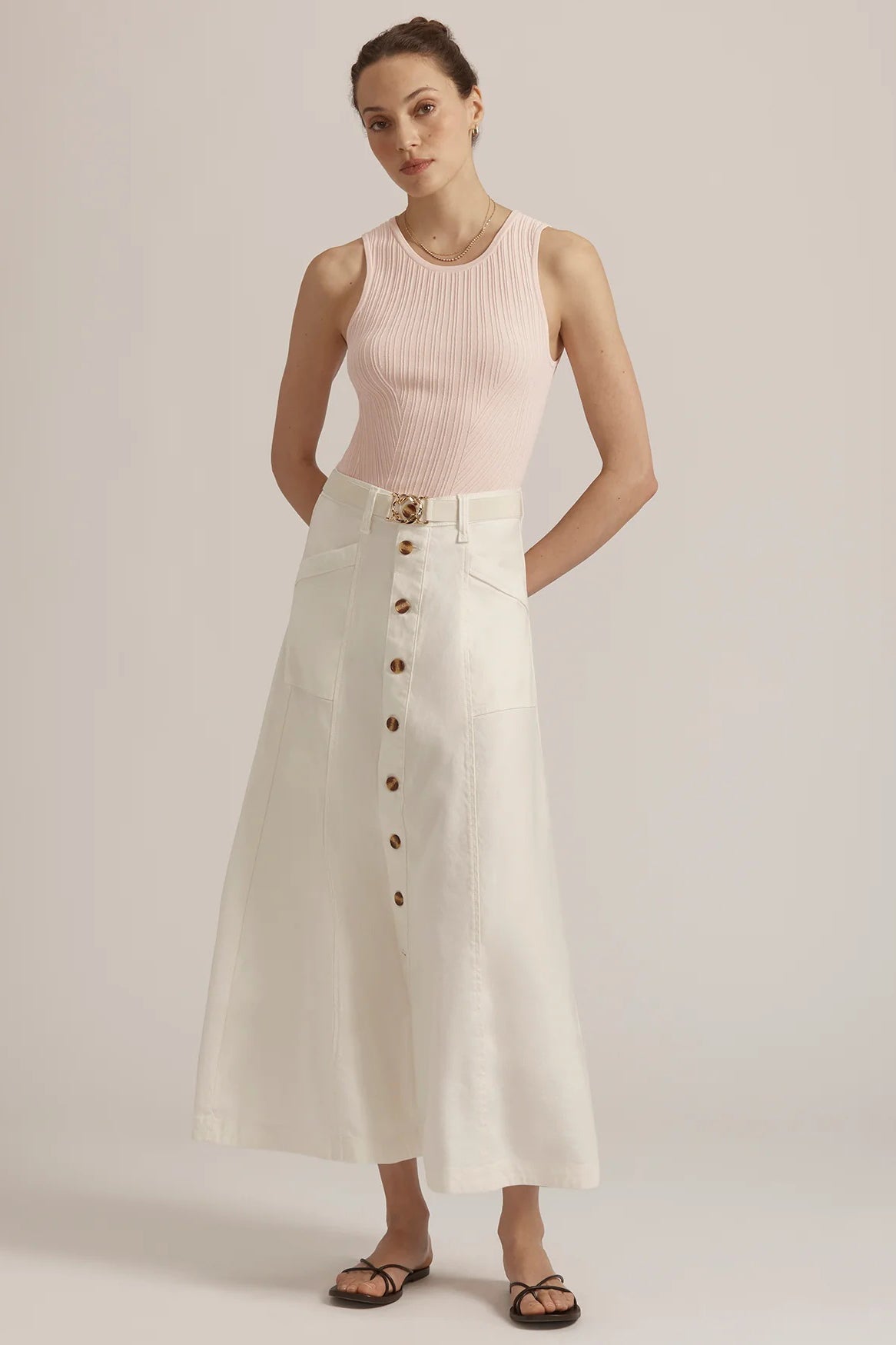 favorite daughter the lila skirt gardenia