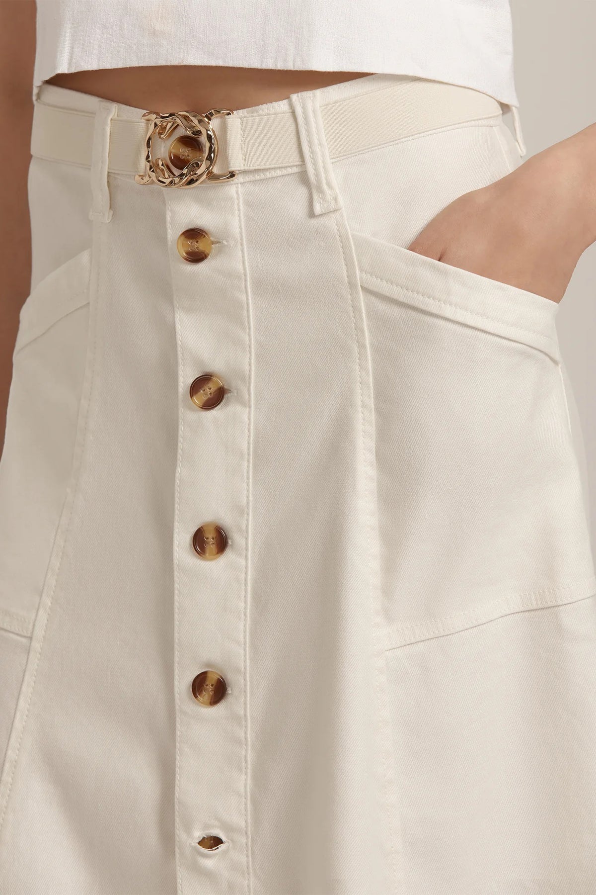 favorite daughter the lila skirt gardenia
