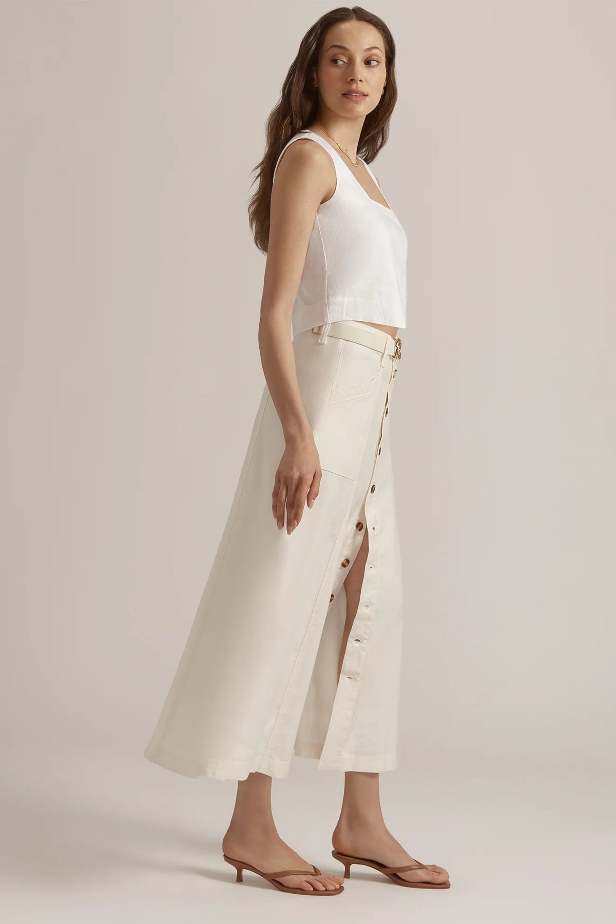 favorite daughter the lila skirt gardenia