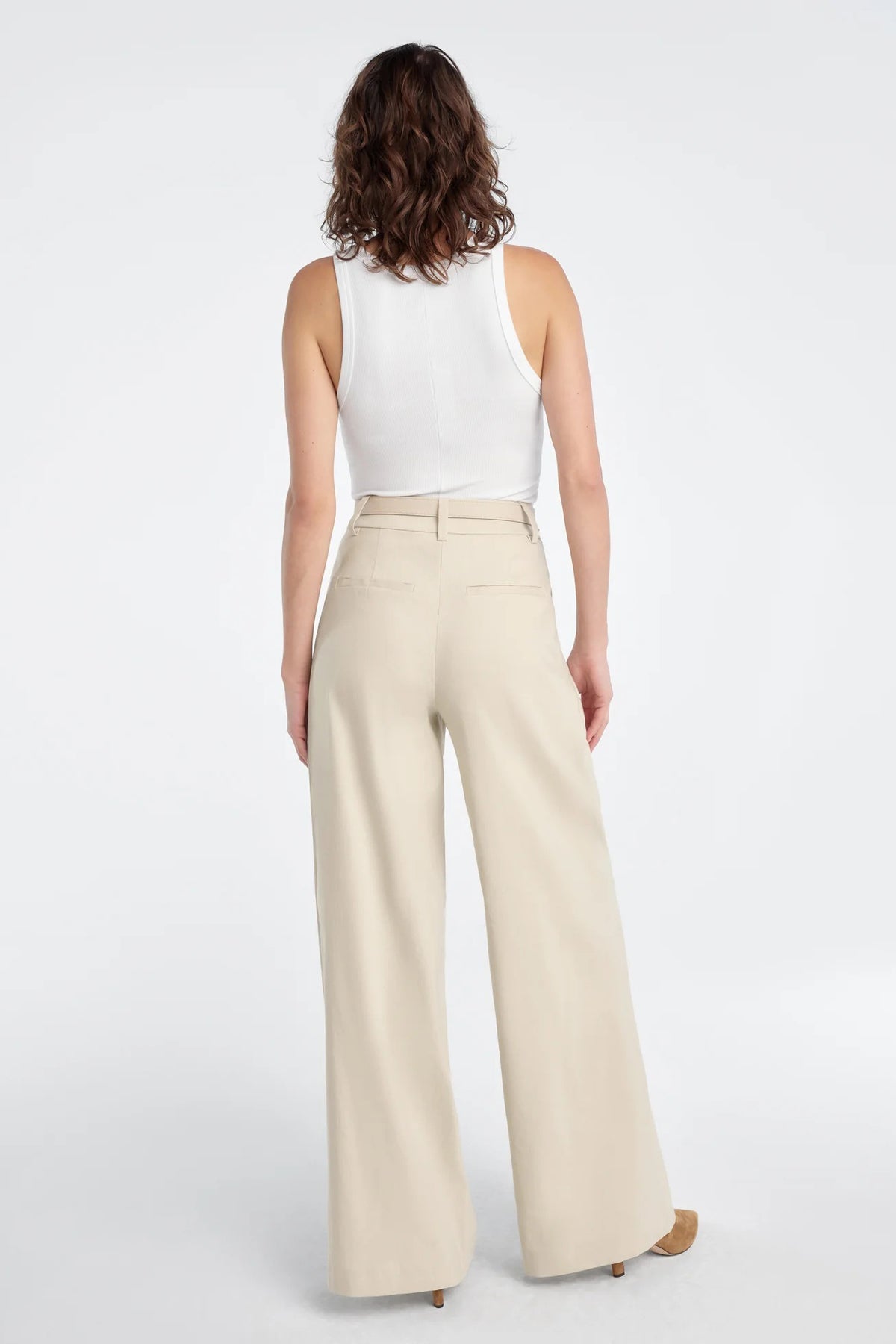 favorite daughter the miranda linen pant khaki