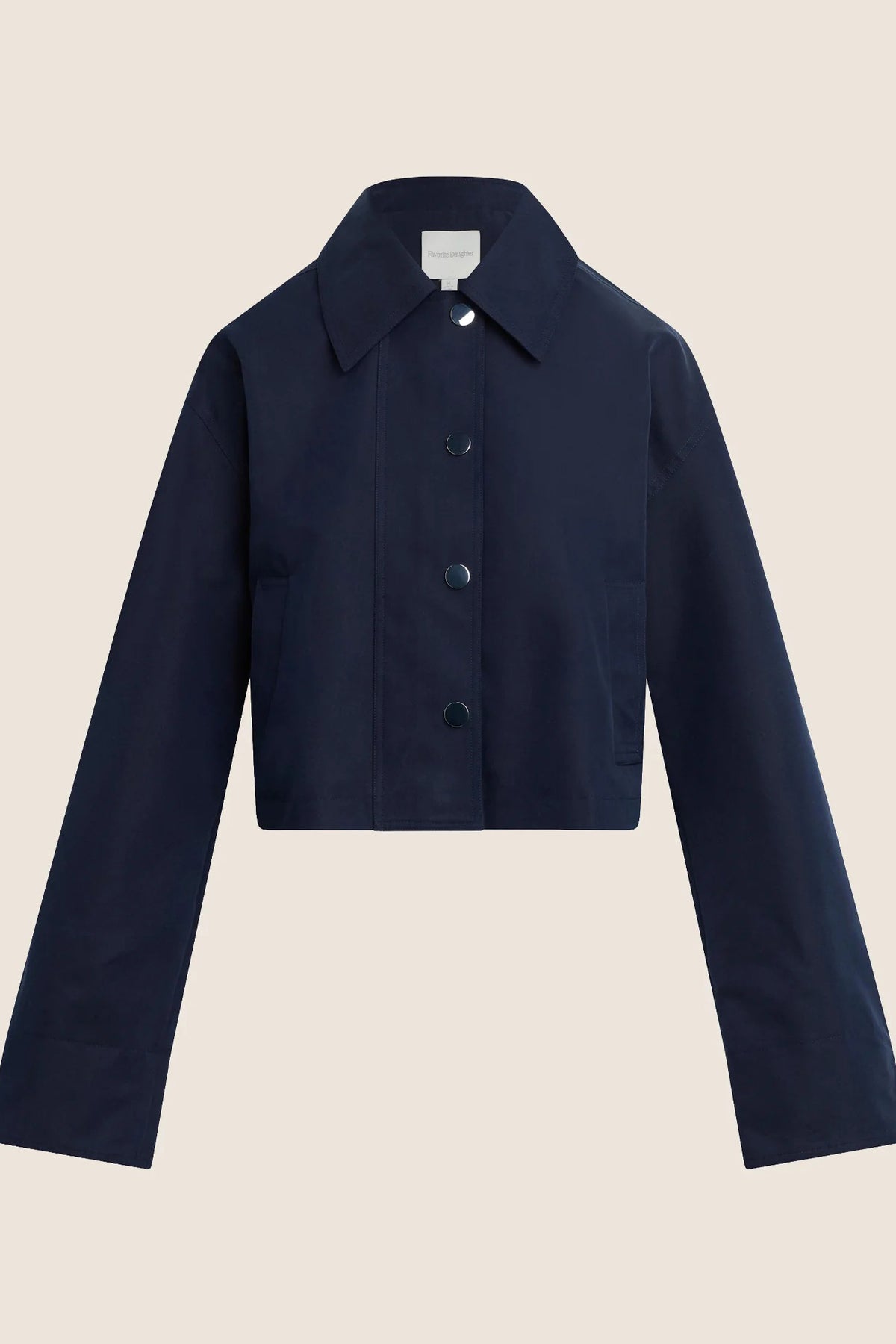 favorite daughter the rue cropped trench navy