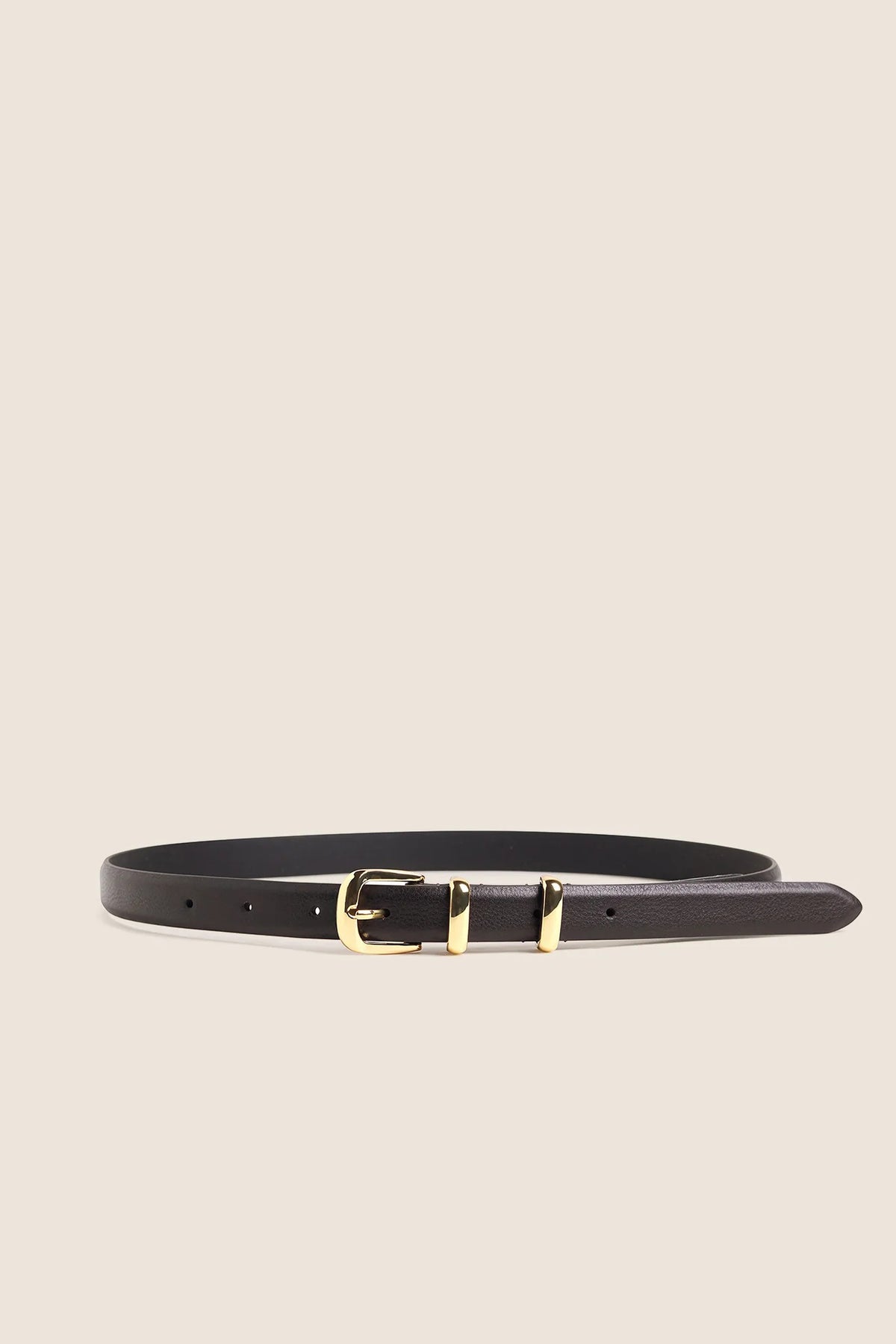 favorite daughter the skinny jordan belt brown gold
