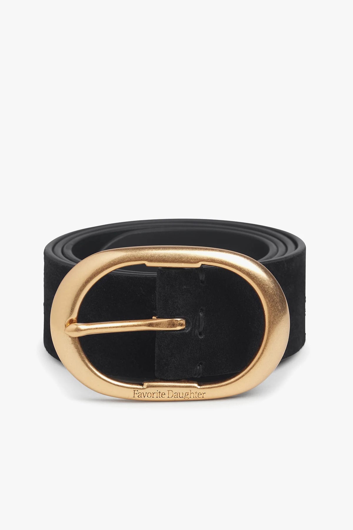 favorite daughter the suede jean belt black antique brass