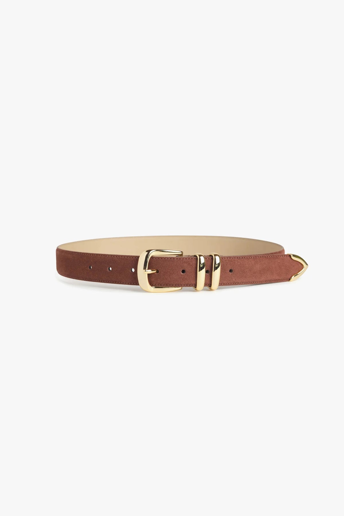 favorite daughter the suede jordan belt light brown suede
