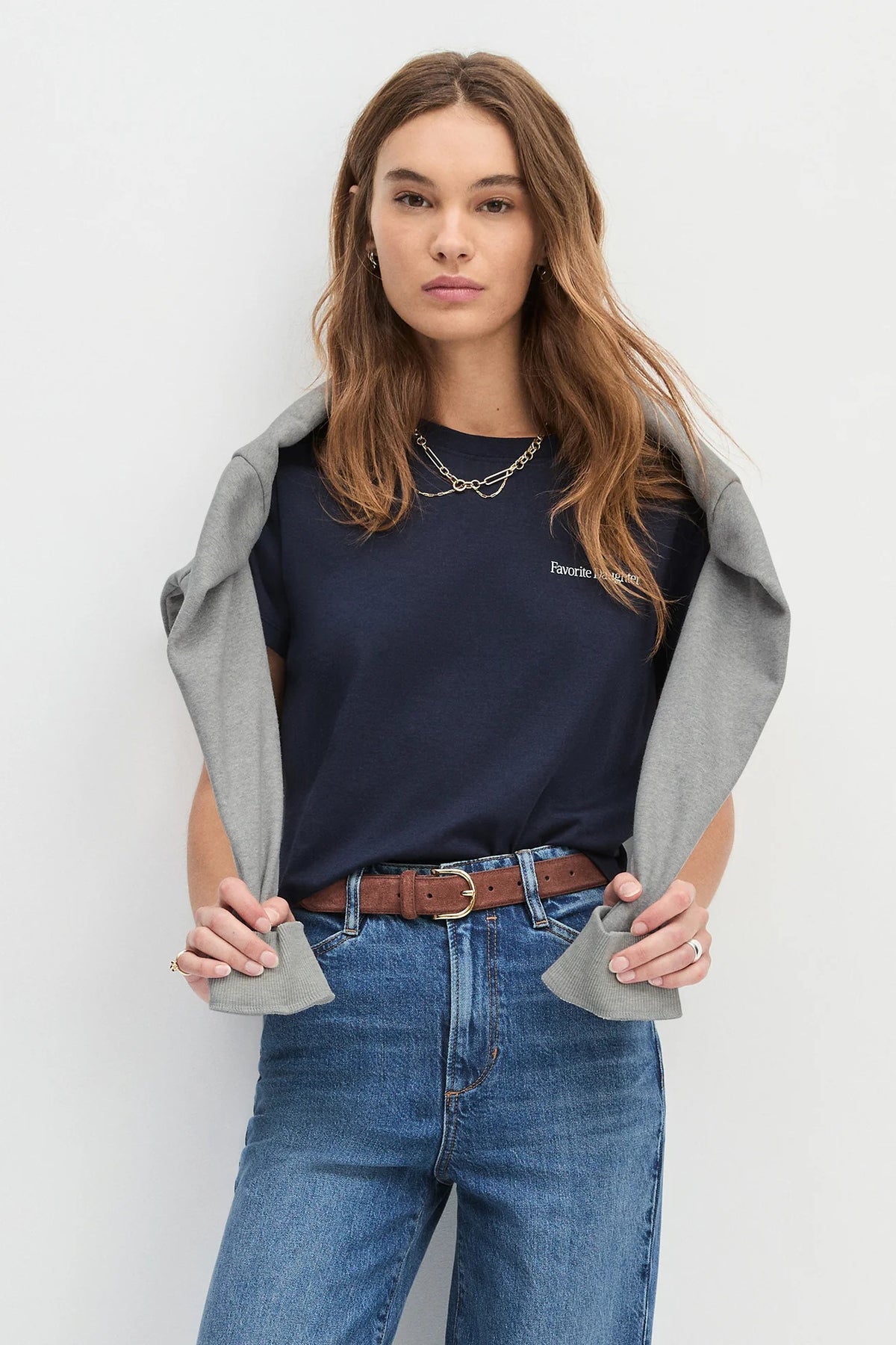 favorite daughter the suede juni belt tan gold