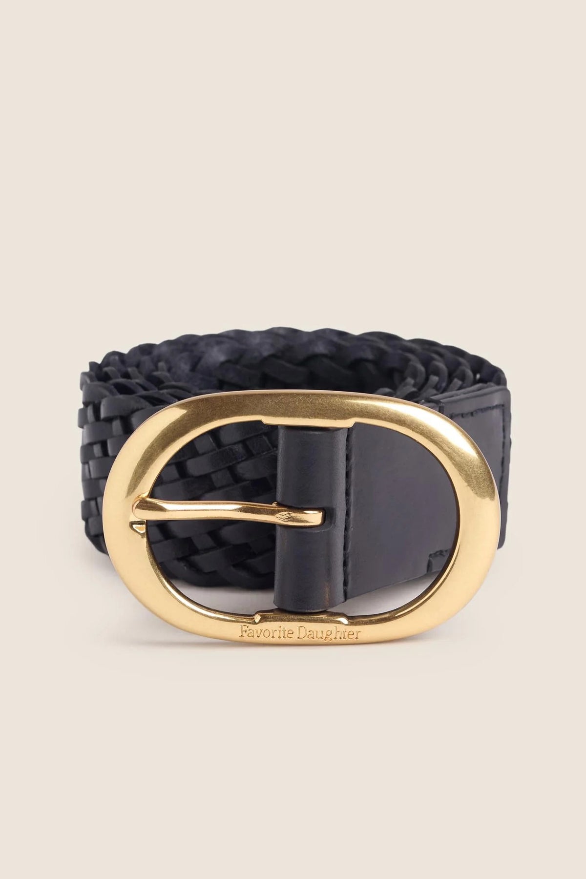 favorite daughter the woven jean belt black antique brass