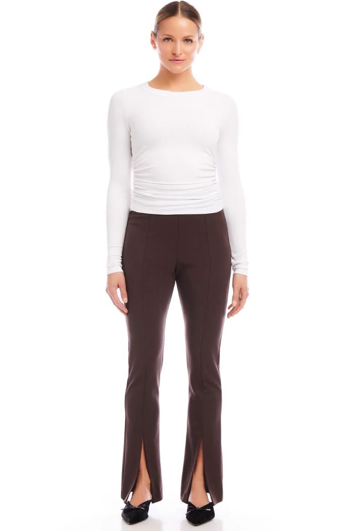 fifteen twenty harlow bootcut pants brown 