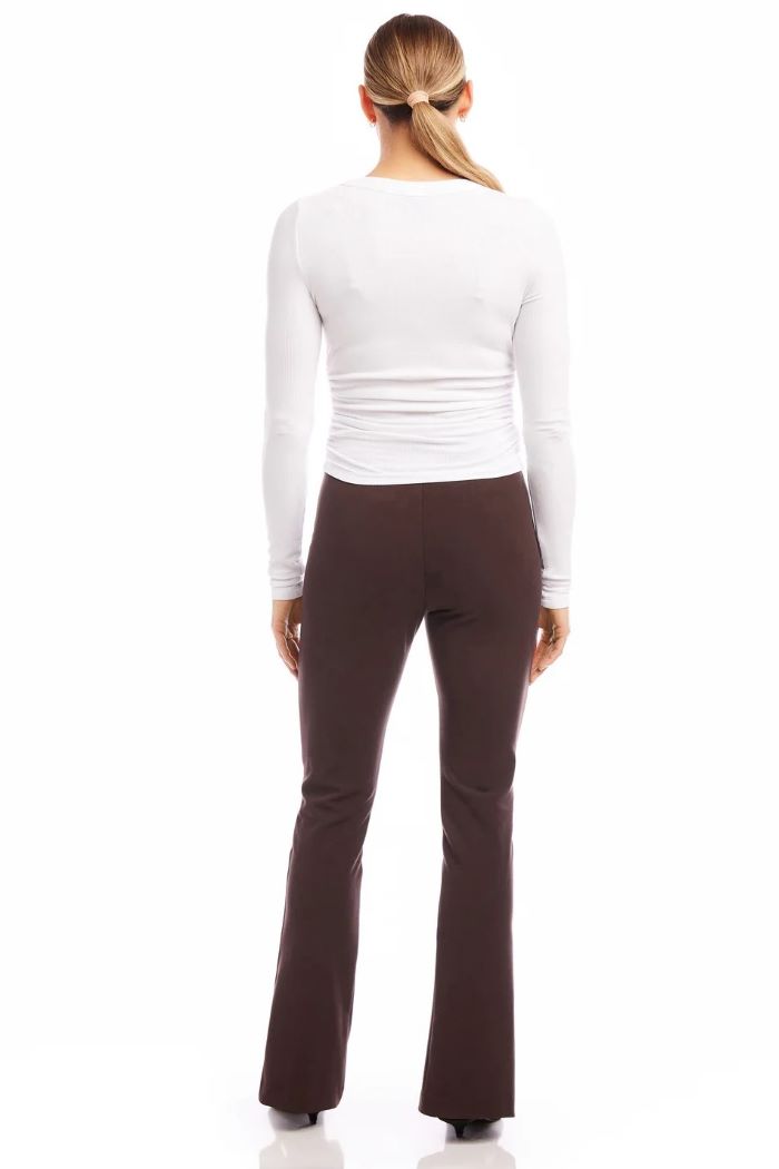 fifteen twenty harlow bootcut pants brown 