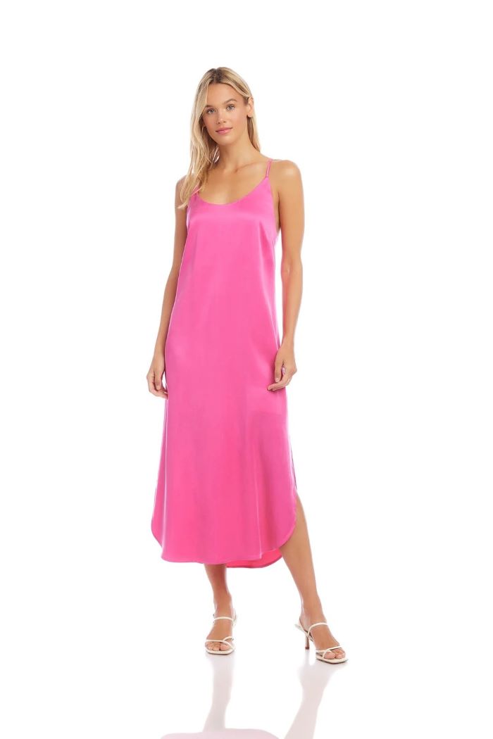 fifteen twenty midi dress pink 