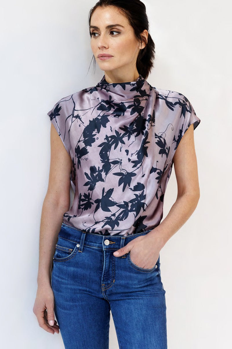 go silk go call me a cowl top passion flower