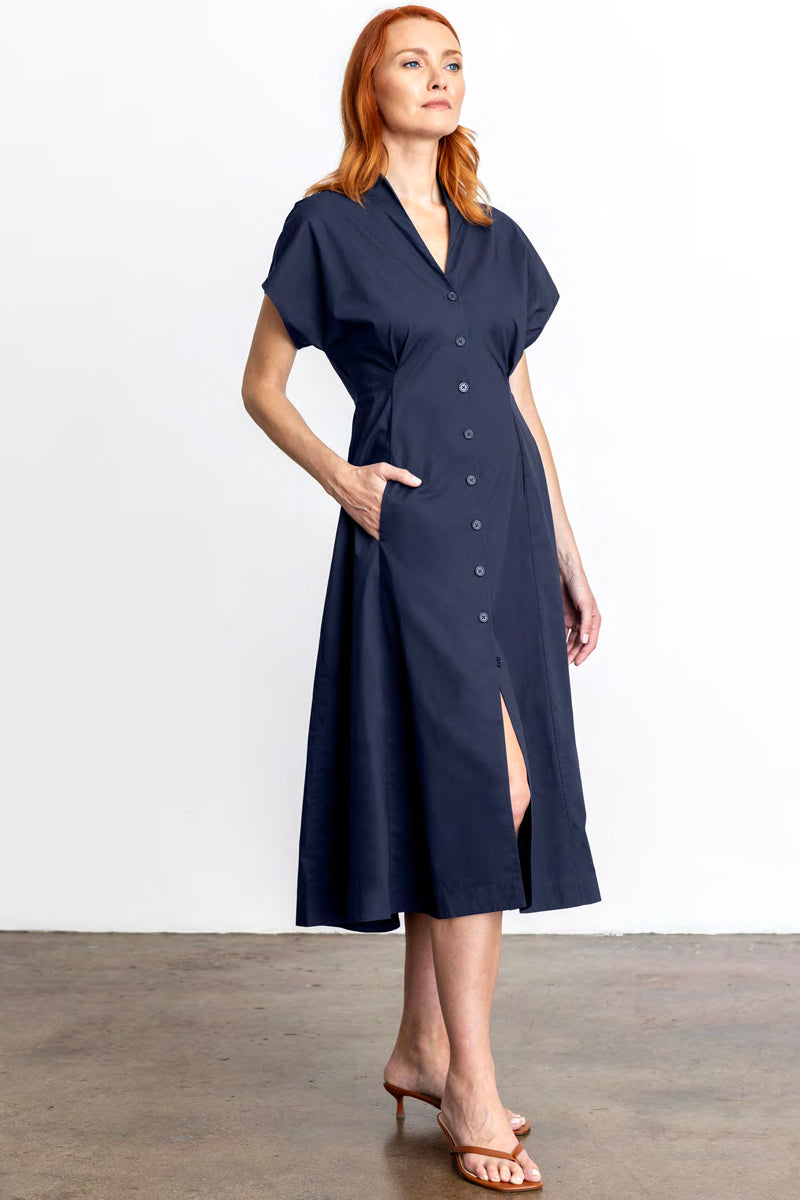 go silk go for a spin dress midnight