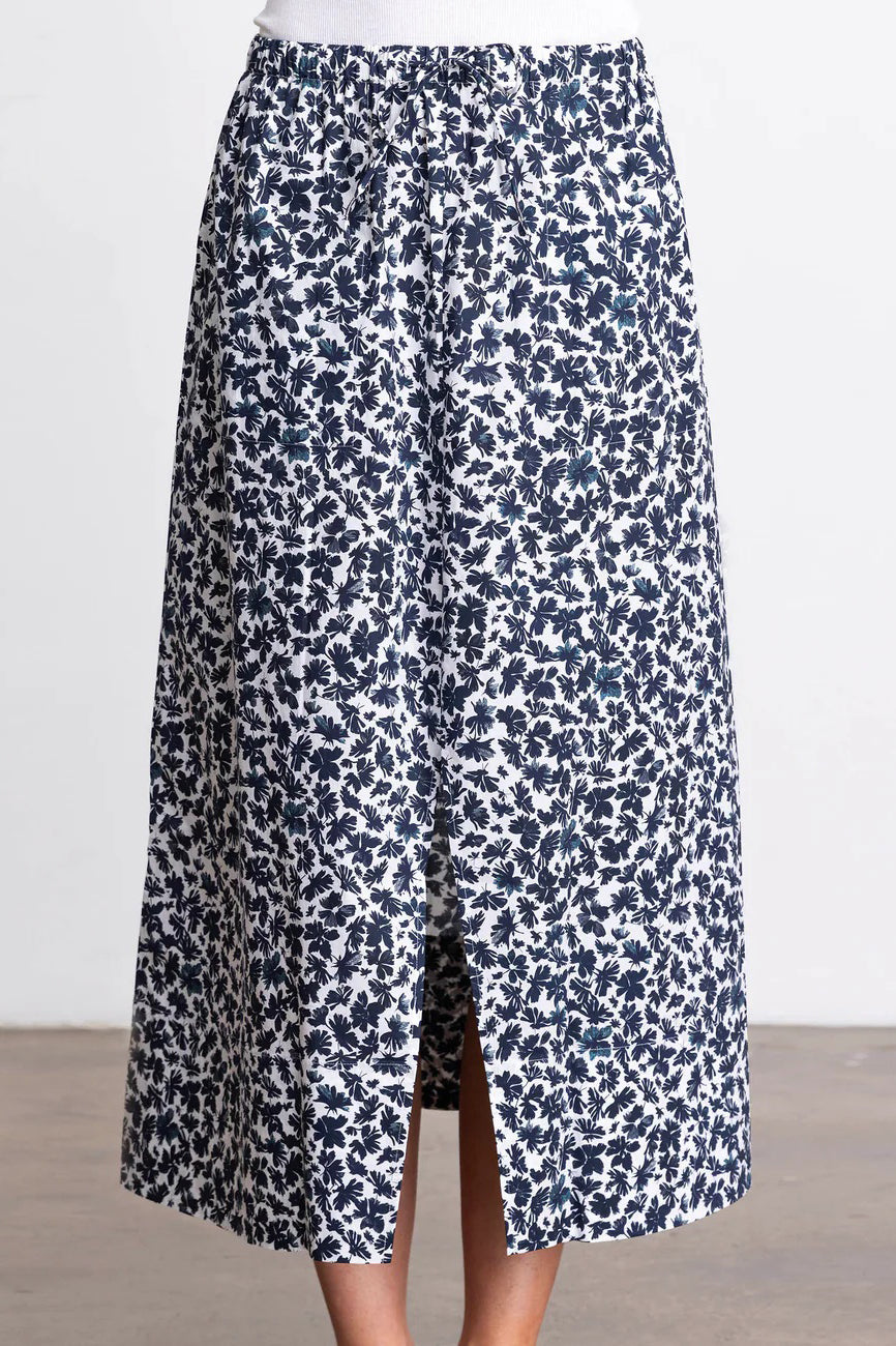 go silk go full swing skirt cotton upsy-daisies print