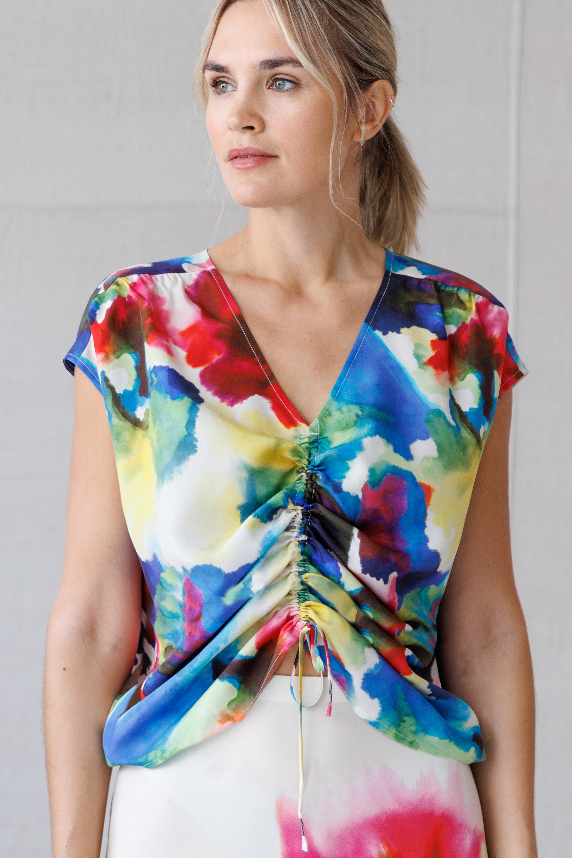 【threetimes】 Drape top ♥3Color Strawberry Total Eclipse Tee – Gondwana & Divine Clothing Co.