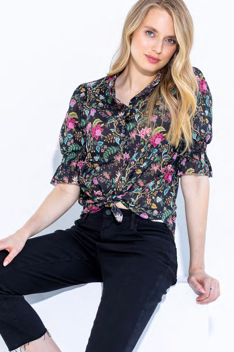 go silk go hannah shirt jacobean multi
