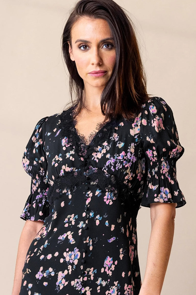 go silk go lacey le dress petal toss