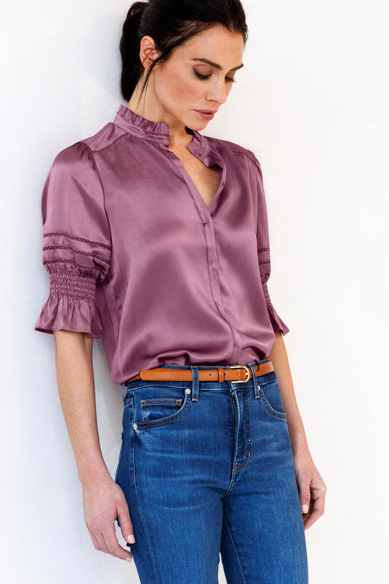 go silk go luxe fleamarket embroidered top beet root