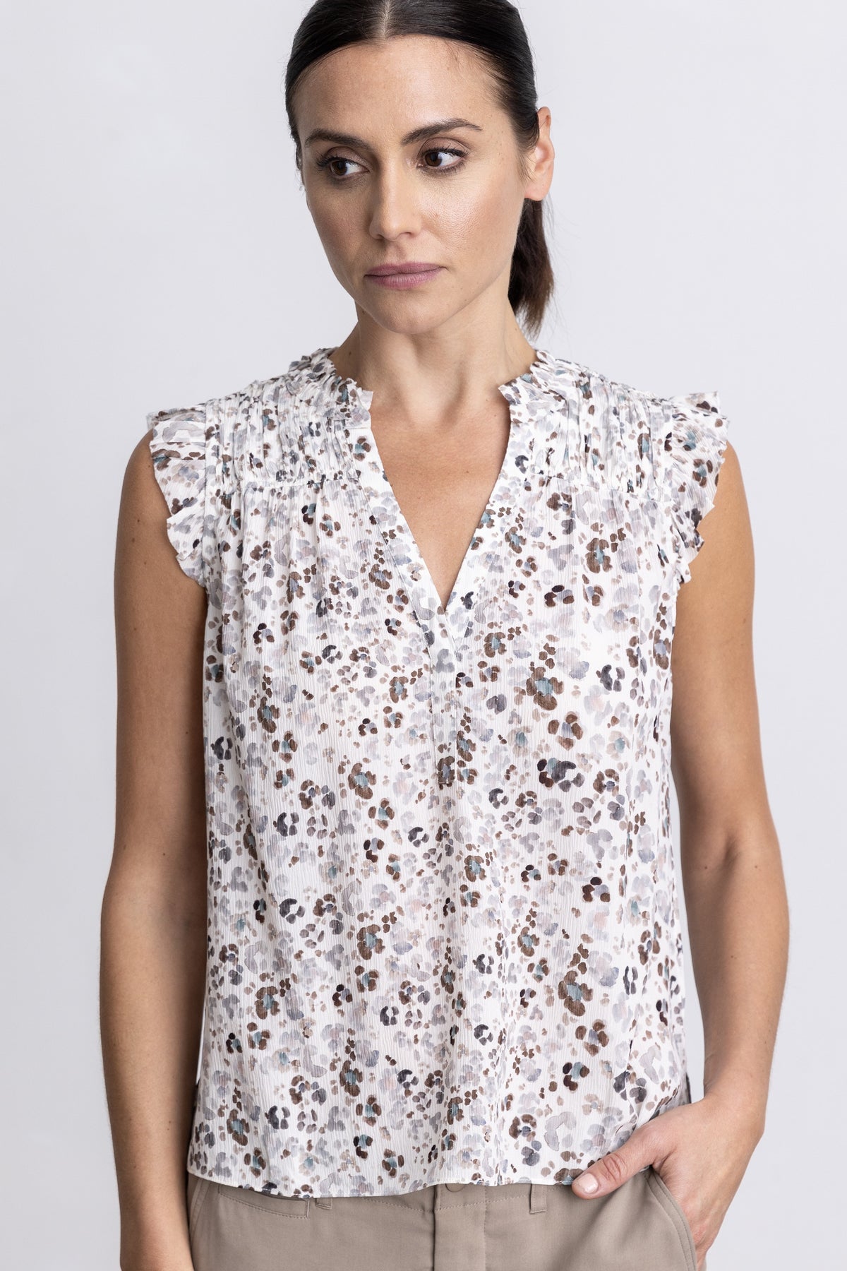 go silk go sleeveless girly blouse call me cougar