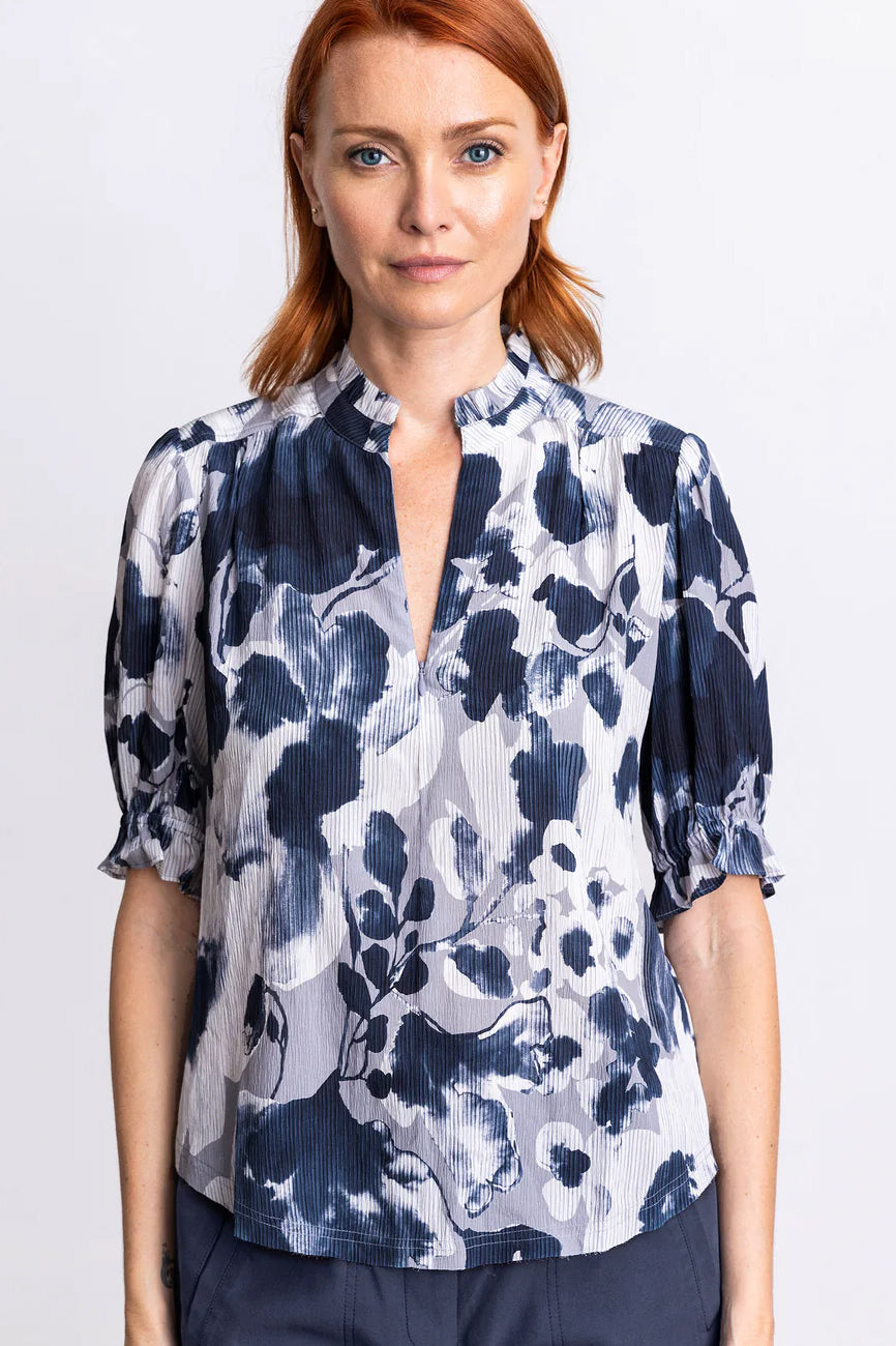 go silk go soft spoken short sleeve once in a blue