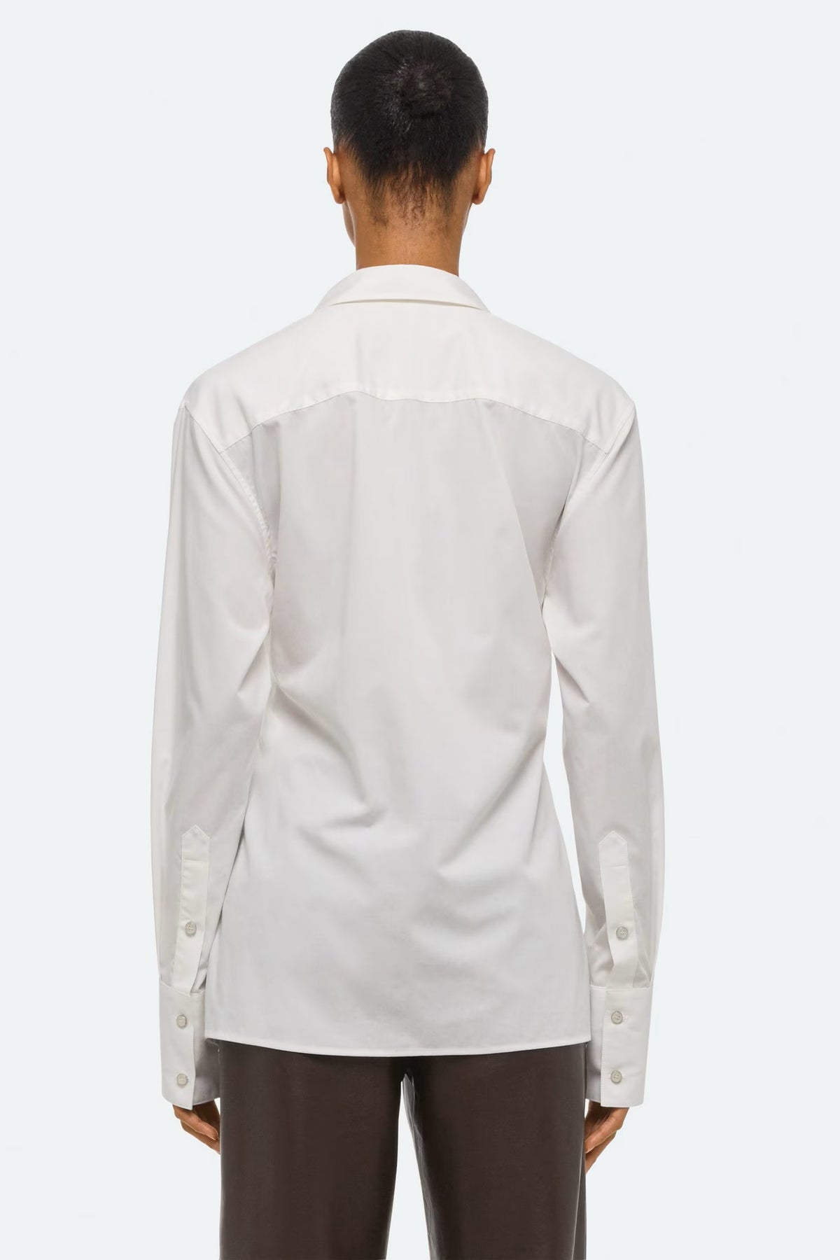 helmut lang apron shirt white