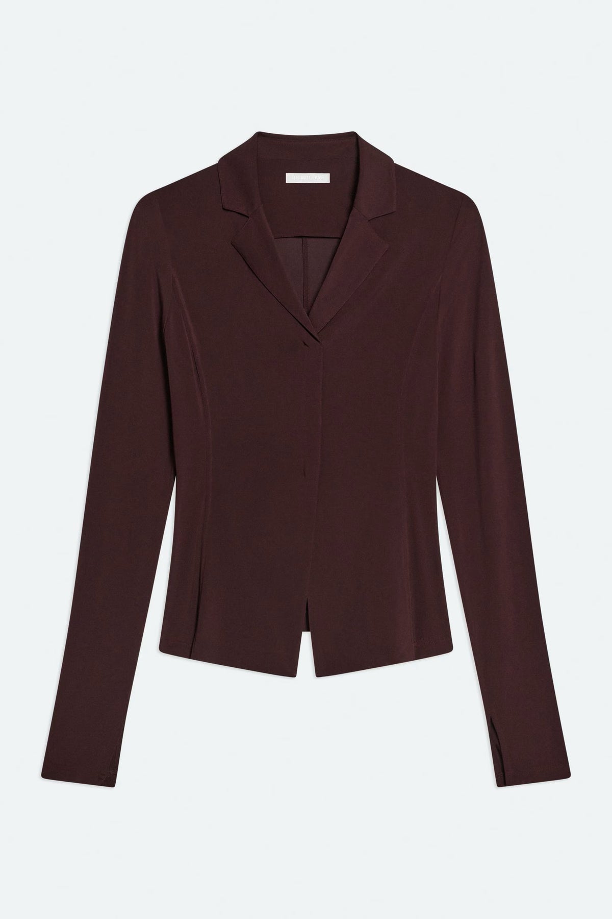 helmut lang blazer top mahogany
