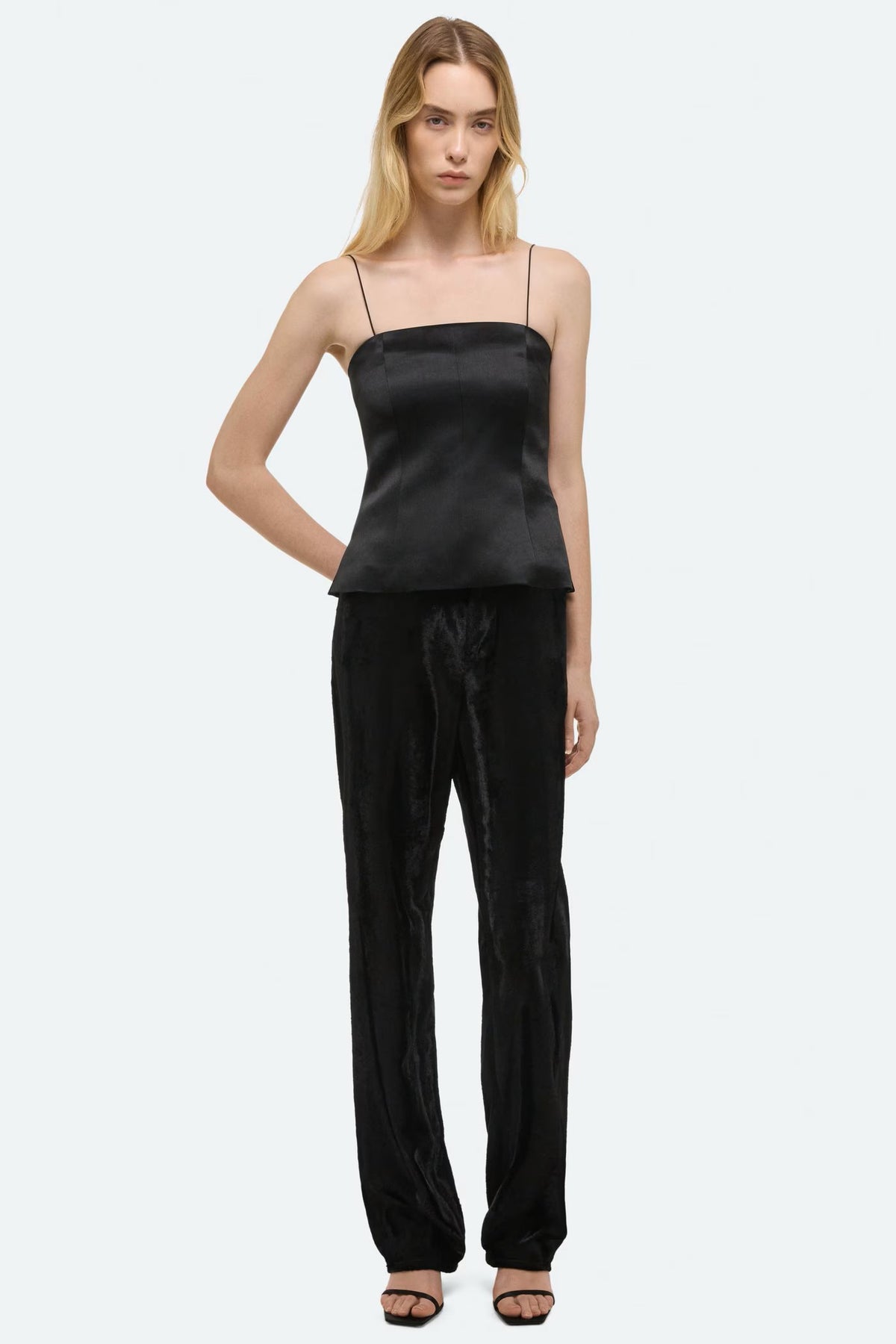 helmut lang minimal slip top black