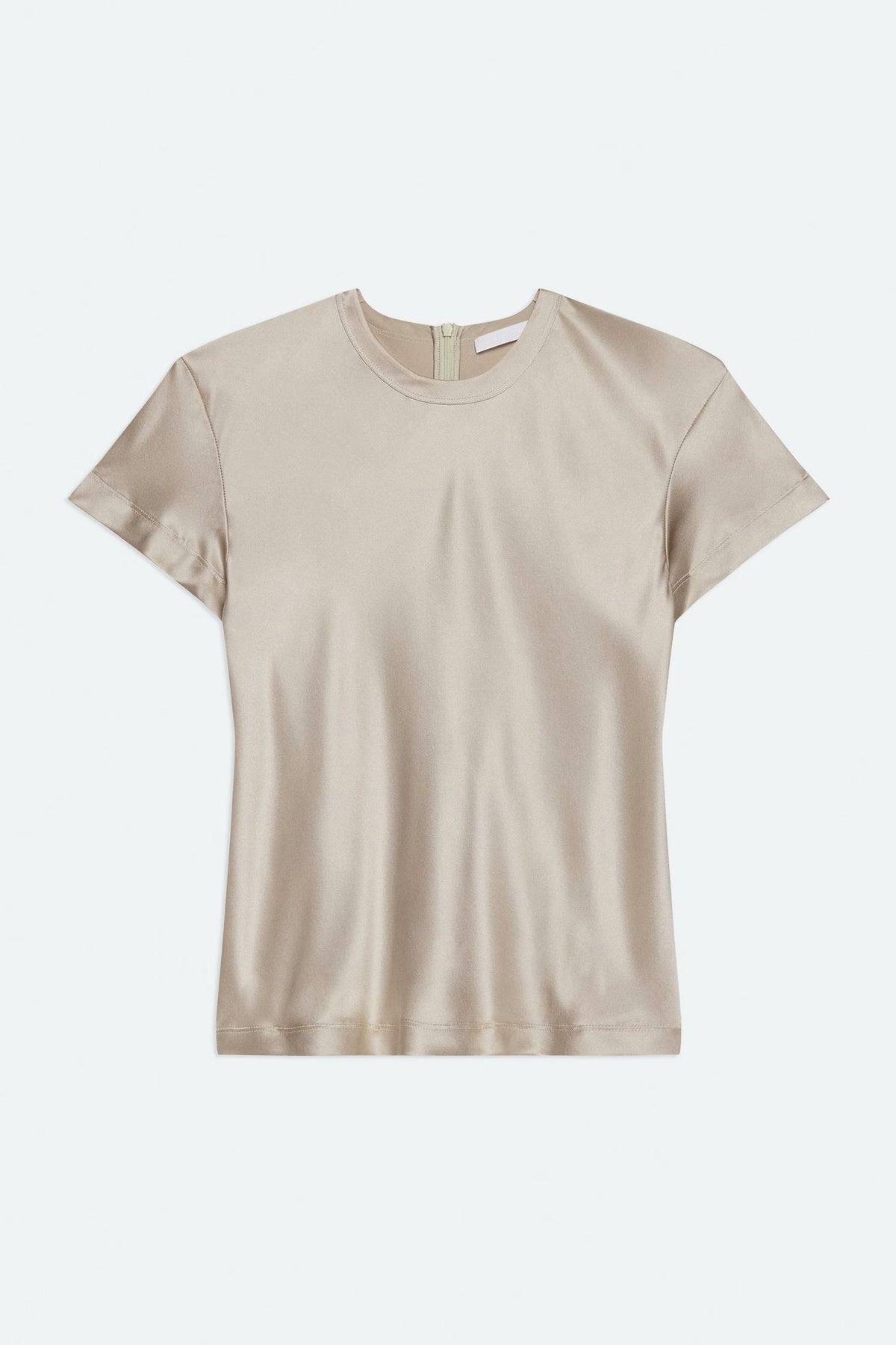 helmut lang silk tee green tea