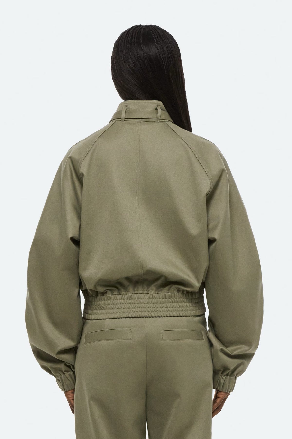 helmut lang trench bomber vetiver
