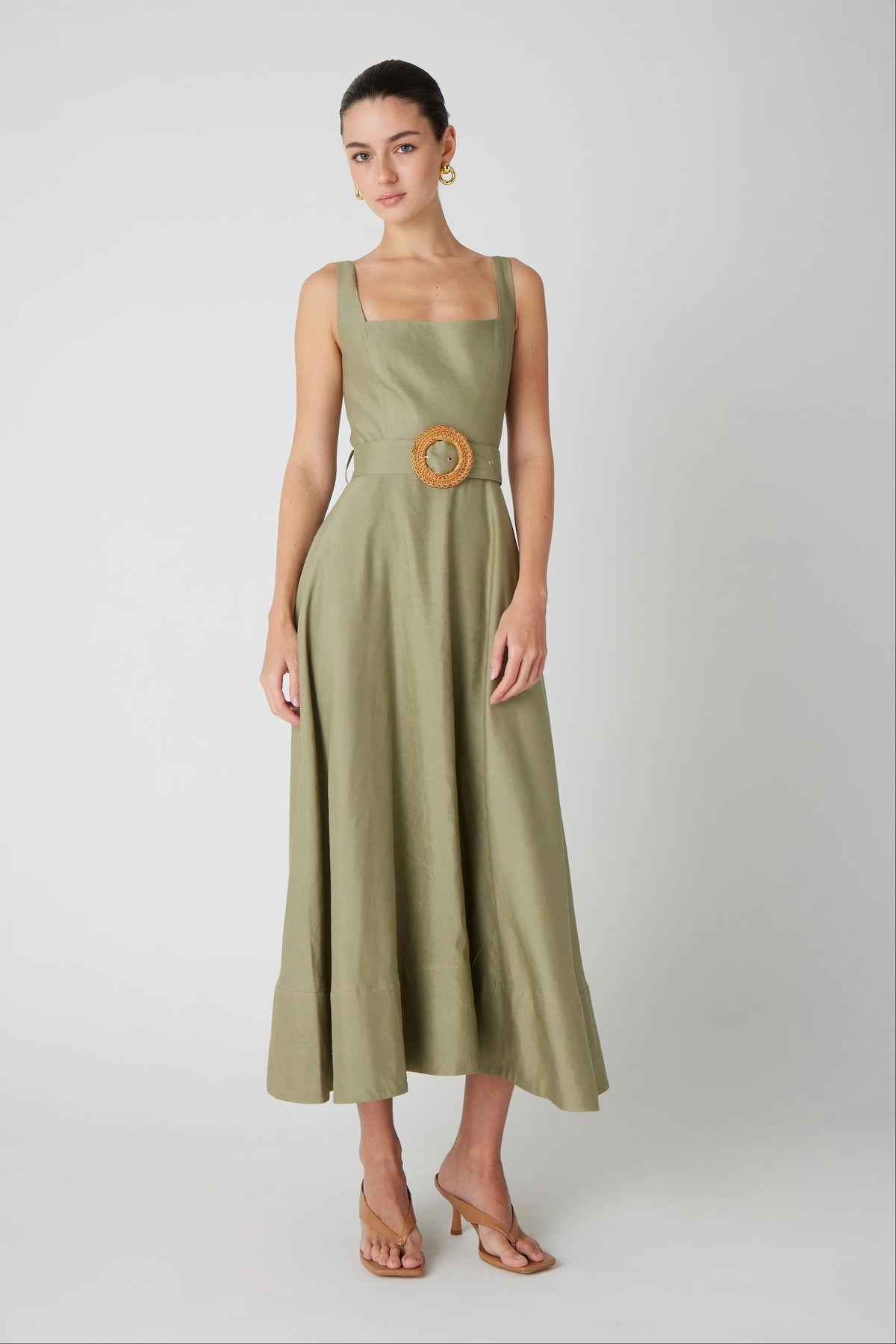 js71 eloise dress sage green