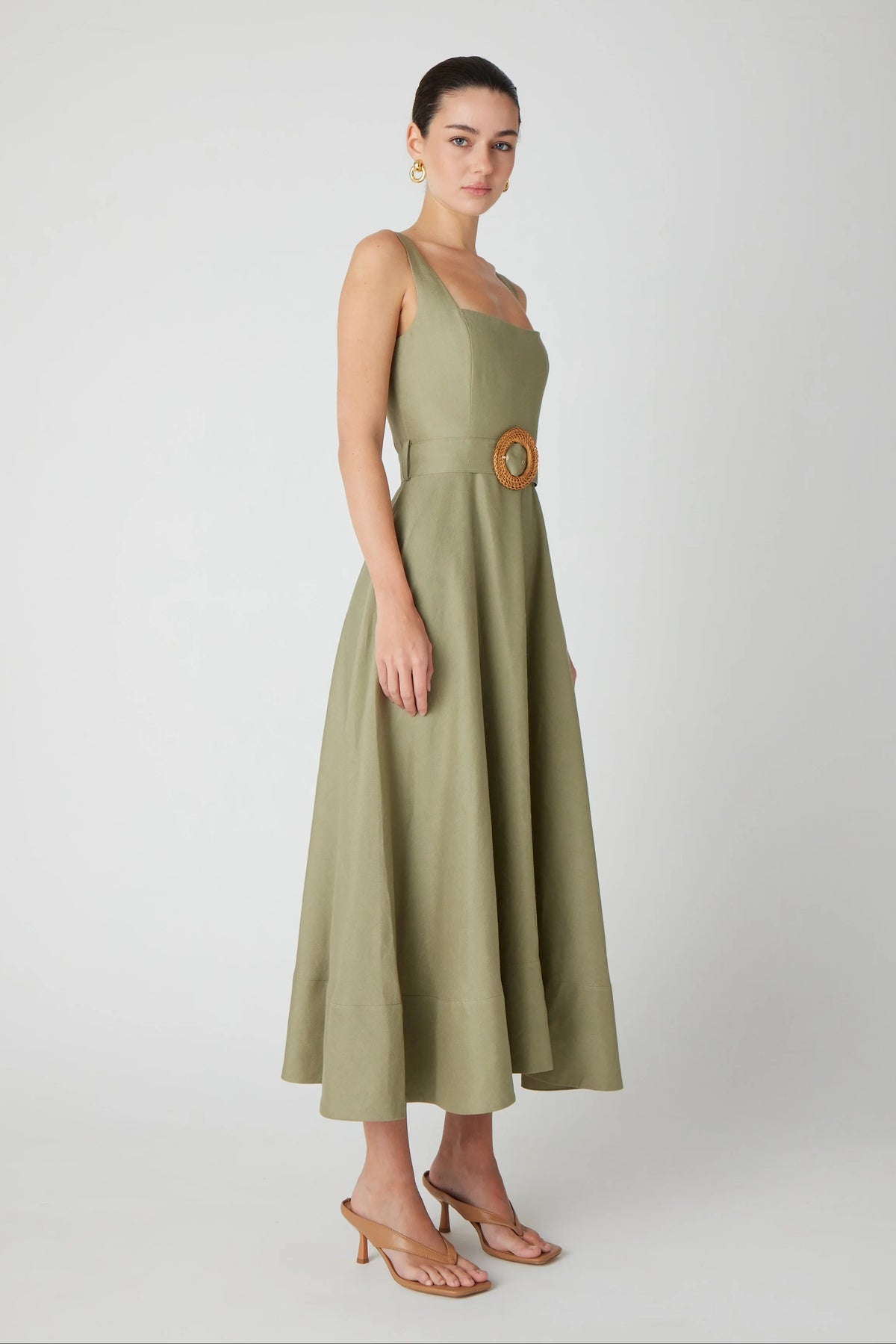 js71 eloise dress sage green