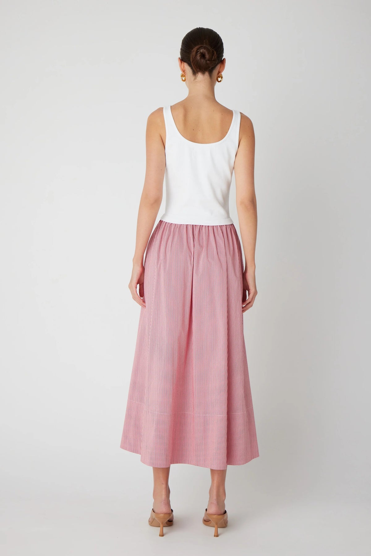 js71 gracen dress red white