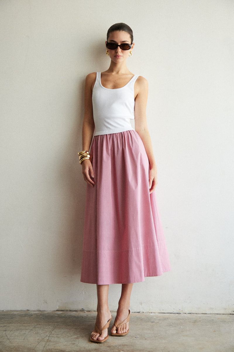 js71 gracen dress red white
