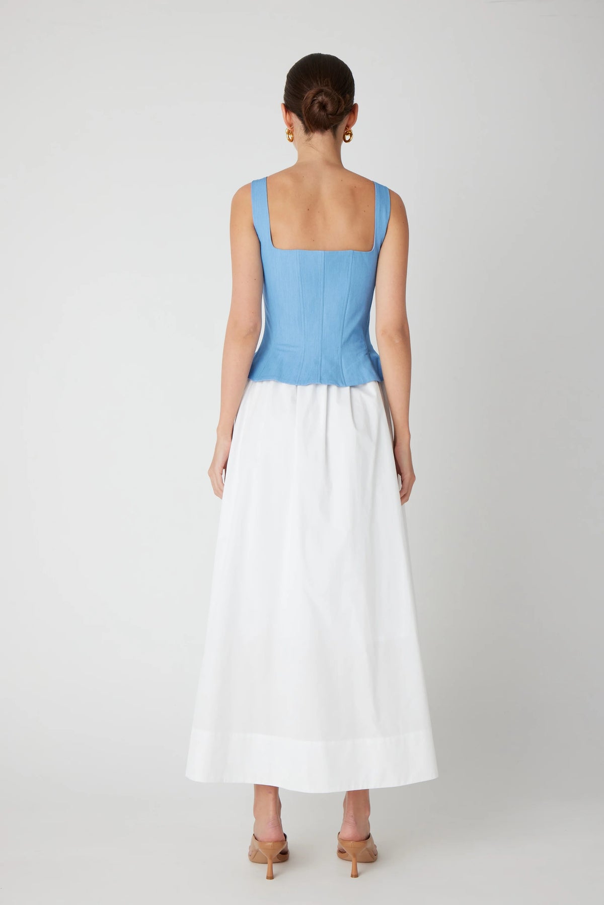 js71 wells dress light blue white