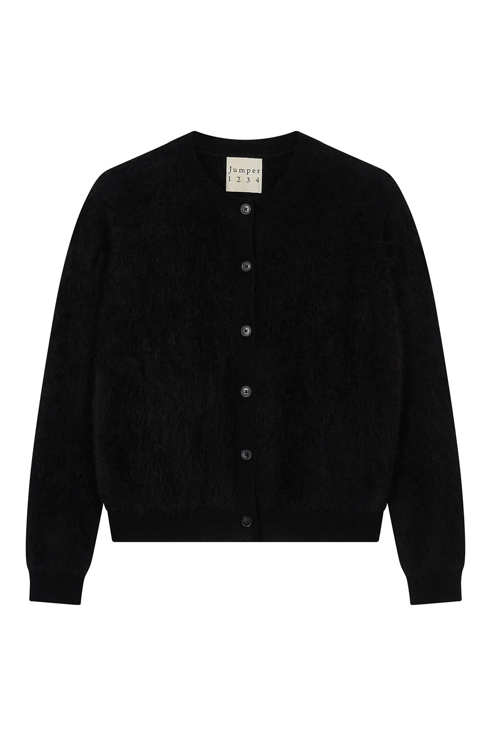 jumper 1234 brushed cardigan black