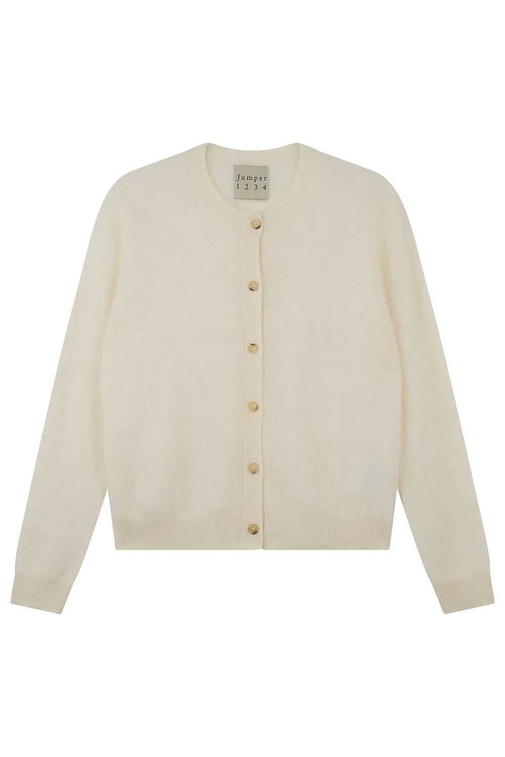 jumper 1234 brushed cardigan cream