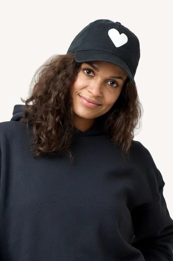 kerri rosenthal baseball hat black white