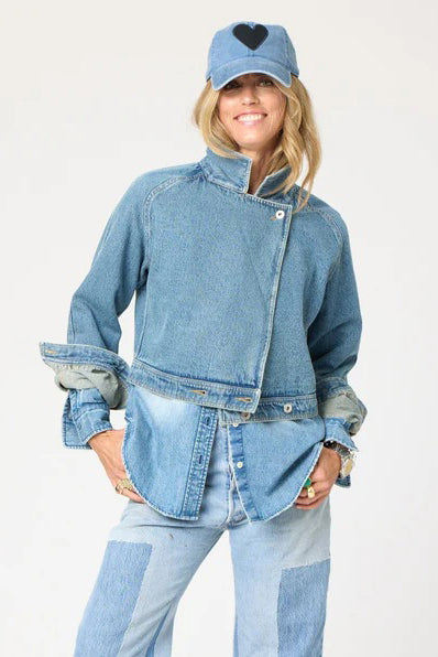 kerri rosenthal baseball hat denim black