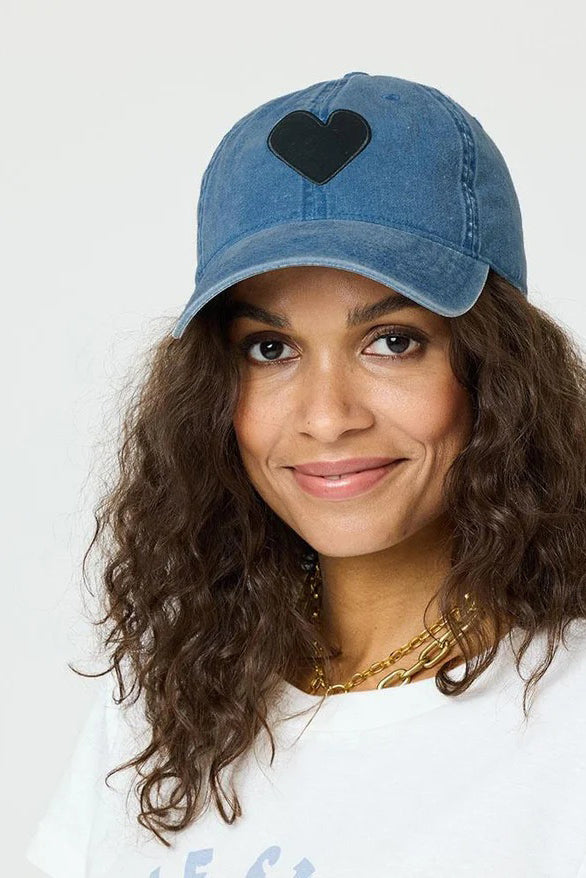 kerri rosenthal baseball hat denim black