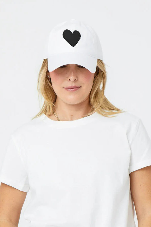 kerri rosenthal baseball hat white black